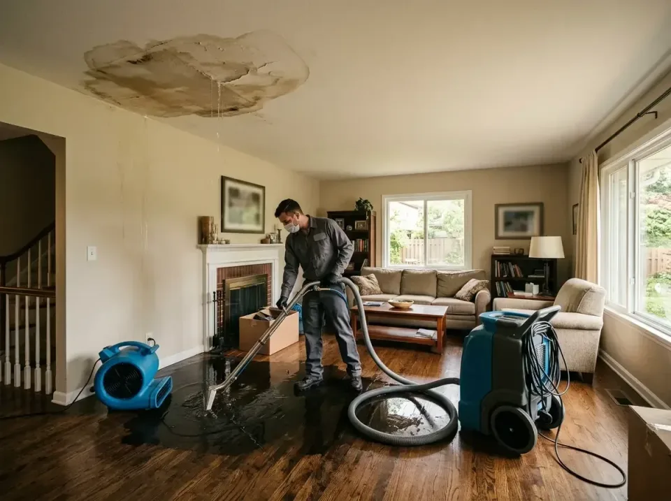 attic-pipe-burst-ceiling-drip-008 — frequently asked questions, Water Damage Restoration & Carpet Care in Lake City, MN